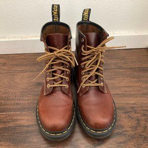 Dr. Martens 1460 Aqua Glide Boots in Cognac
